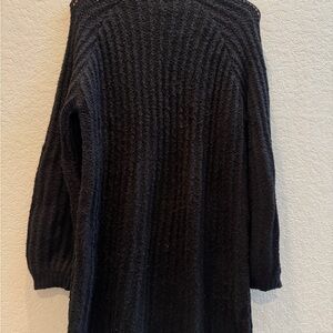 Truly Madly Deeply Textured Black Long Sleeve Dress